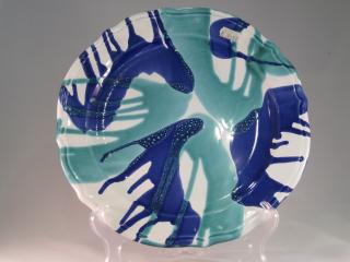 Gmundner Keramik-Platte/rund barock 28
